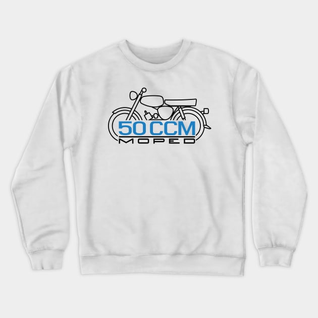 Scooter S50 50cc Emblem (black) Crewneck Sweatshirt by GetThatCar